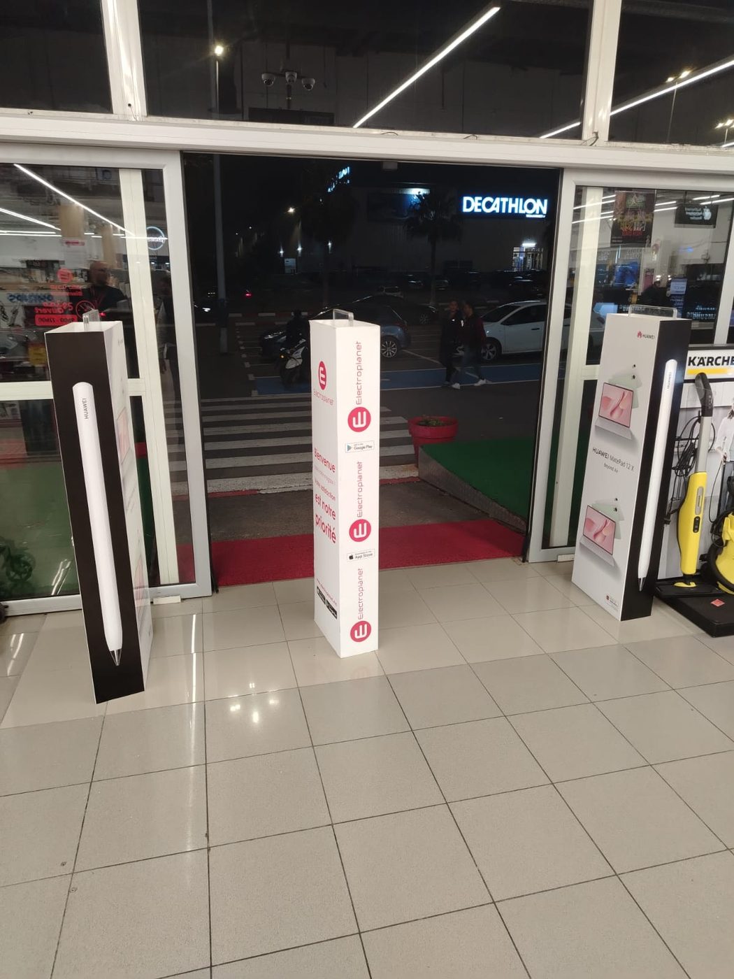 In-store totems and signage